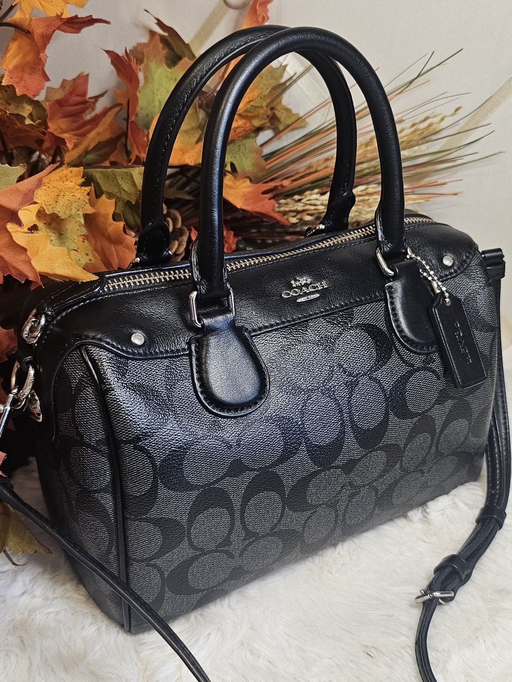 Coach Signature Mini Bennett Satchel - Picture 2 of 16